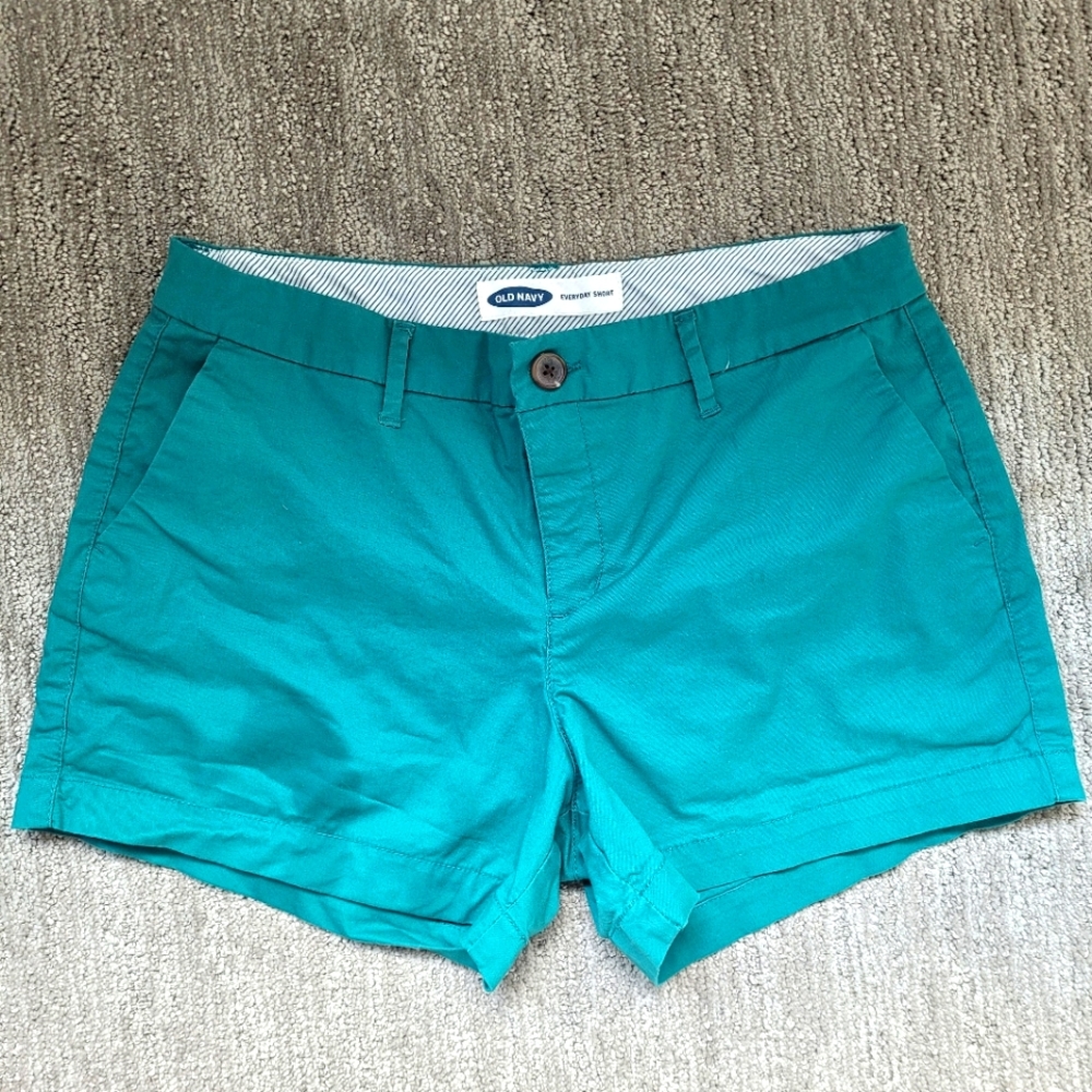 Old Navy Women's Size 2 Teal Chino Shorts